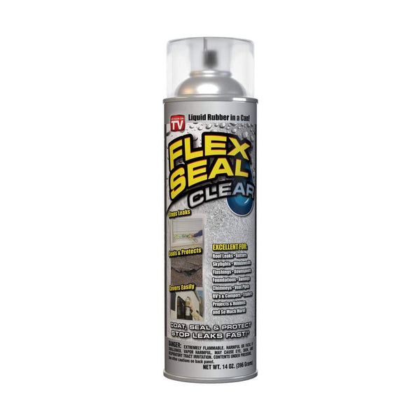 Flex Seal Clear 14 oz. Aerosol Liquid Rubber Sealant Coating Spray Paint