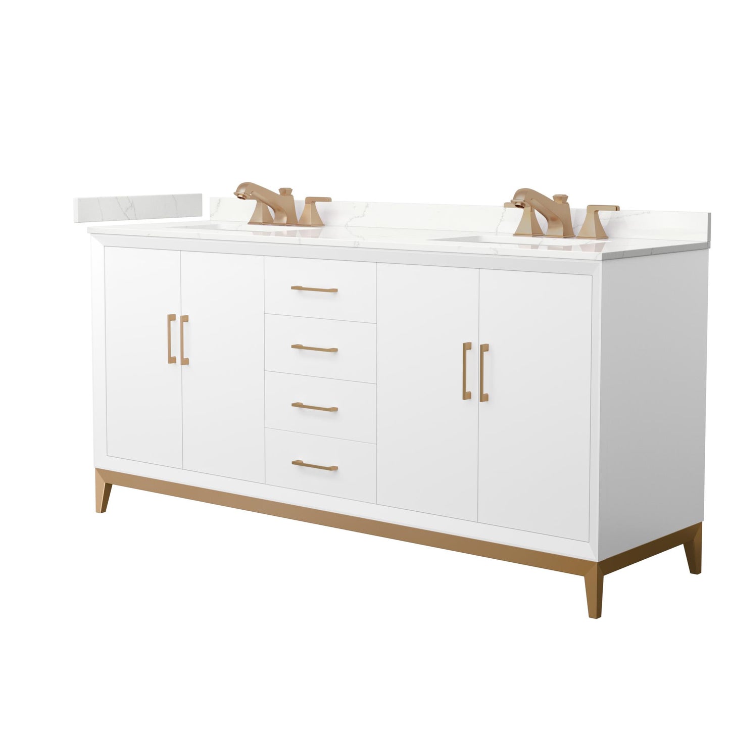 Amici Double Bathroom Vanity - 72W x 35.25H x 22D