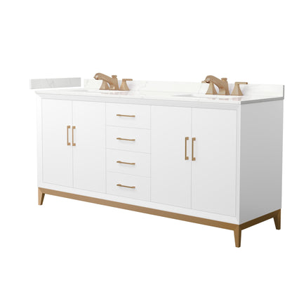 Amici Double Bathroom Vanity - 72W x 35.25H x 22D