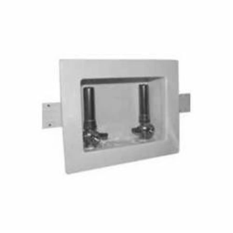 Hitter® Unassembled Washing Machine Outlet Box With MNPT Valves, Plastic Body