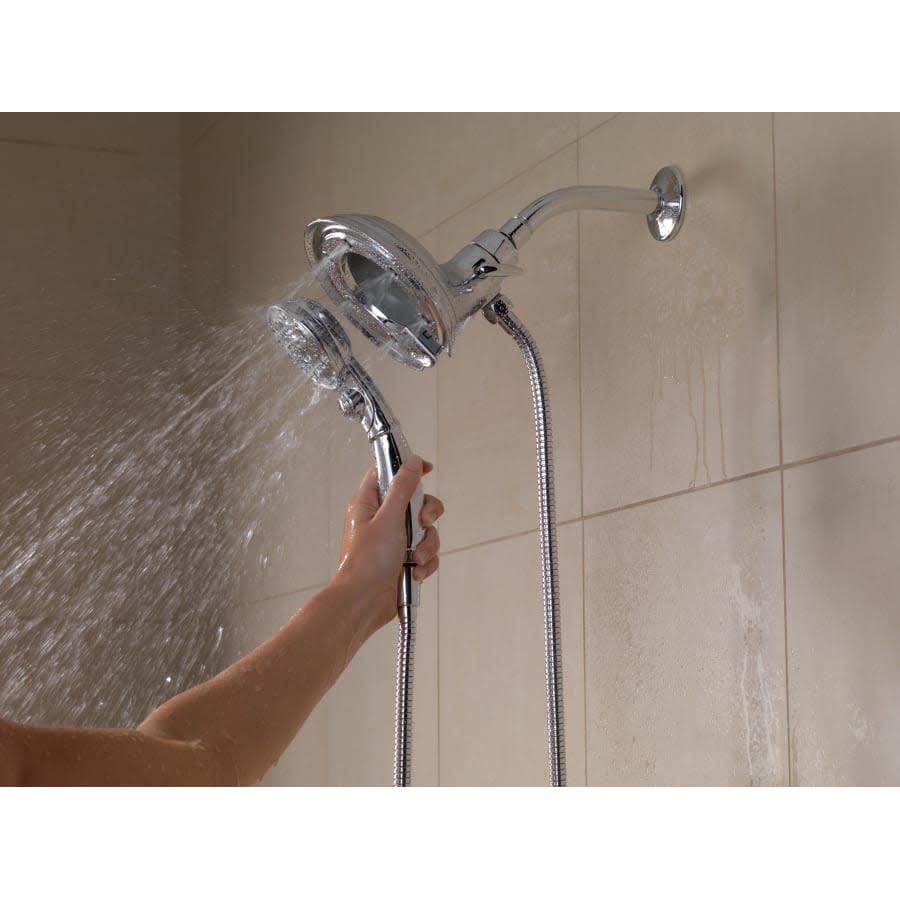 Universal Showering 2.5 GPM Multi Function 2-in1 In2ition Shower Head and Hand Shower with Magnetic Docking and H2Okinetic Technology