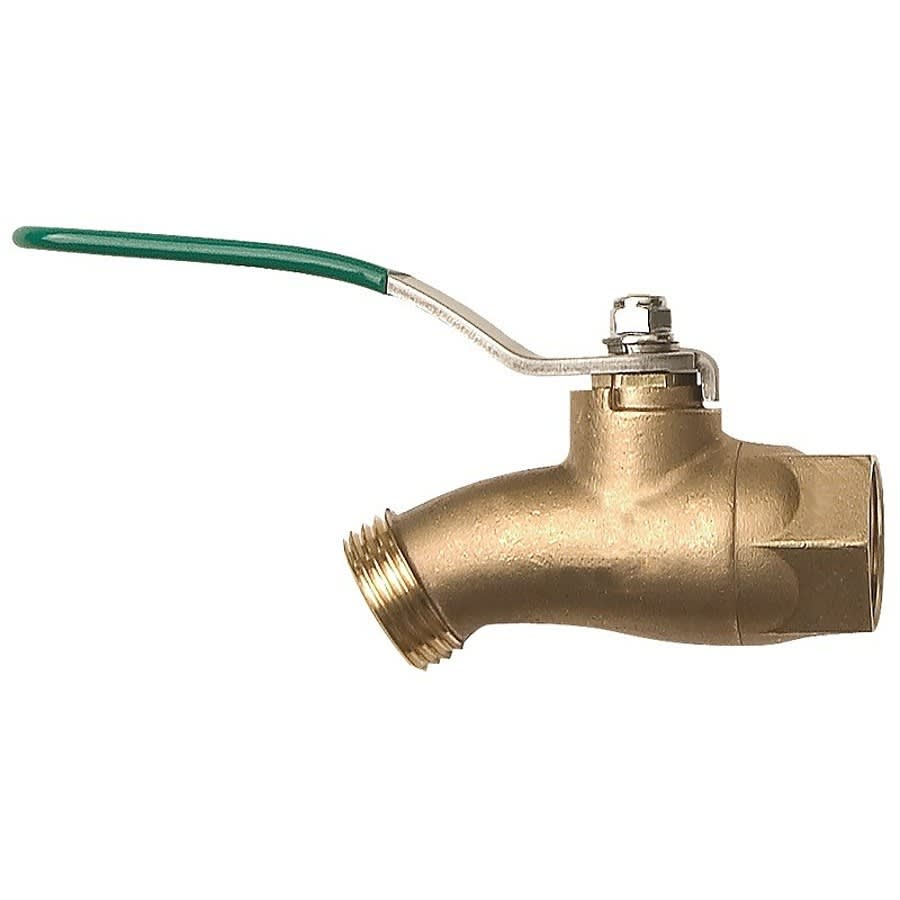 Hose Bibb, 1/2 in Inlet, FNPT, Rough Brass