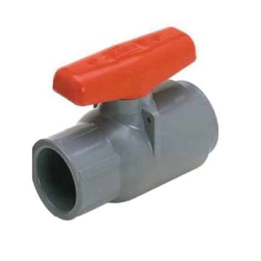 1-Piece Ball Valve, 3/4 in, Socket, Standard Port, CPVC Ball, CPVC