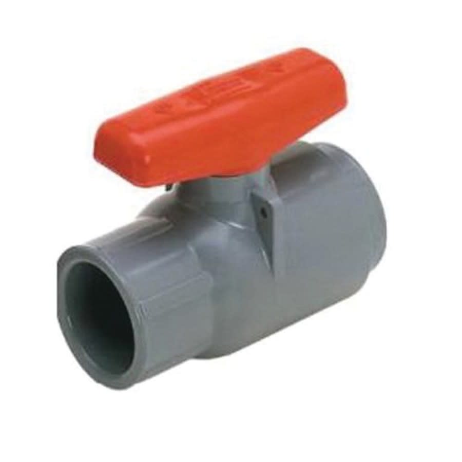 1-Piece Ball Valve, 3/4 in, FNPT, Standard Port, CPVC Ball, CPVC