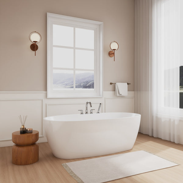 Astrid Freestanding Bathtub - 67W x 22H x 31.5D