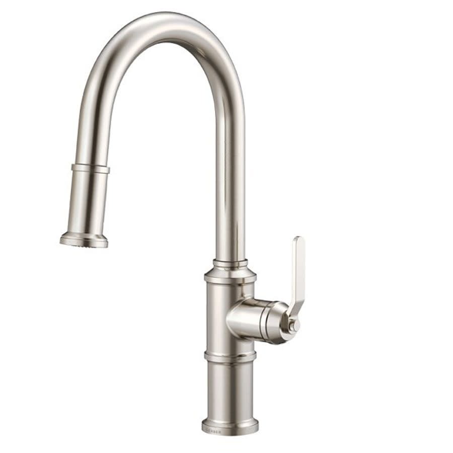 Kinzie® Kitchen Faucet, Deck Mount, ADA, 1 Lever Handle, 1-Hole, Stainless Steel