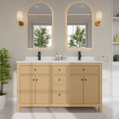 Pendry Double Bathroom Vanity - 60W x 35H x 22D