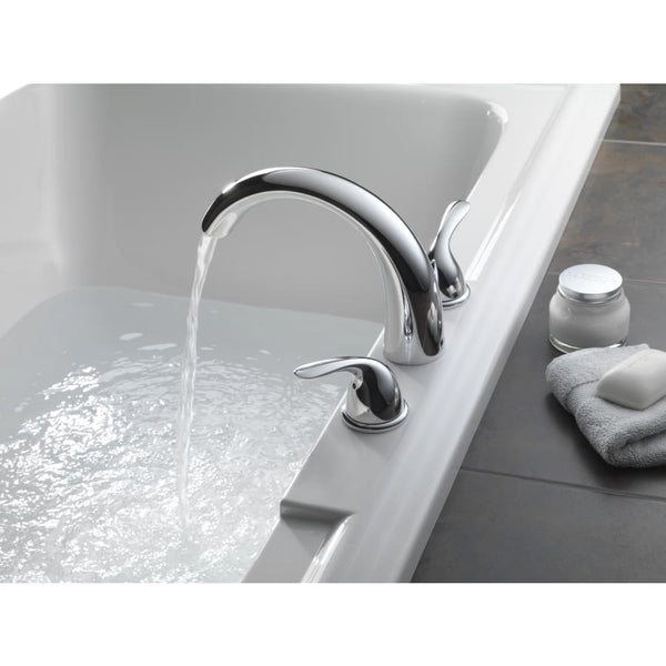 Classic Deck Mounted Roman Tub Filler Trim with Metal Lever Handles