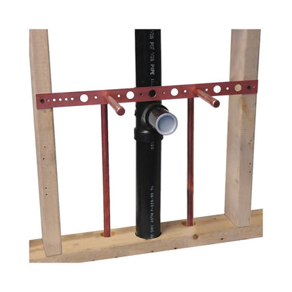Flat Bracket, 5/8 in Hole, 25 lb, Cold Rolled Steel, Copper Bonded™ Domestic