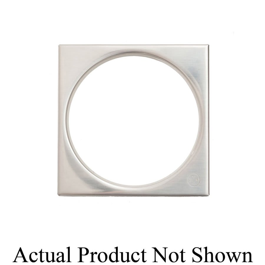 Tile Square, For Use With Plumbing Product Drains, Polished Brass