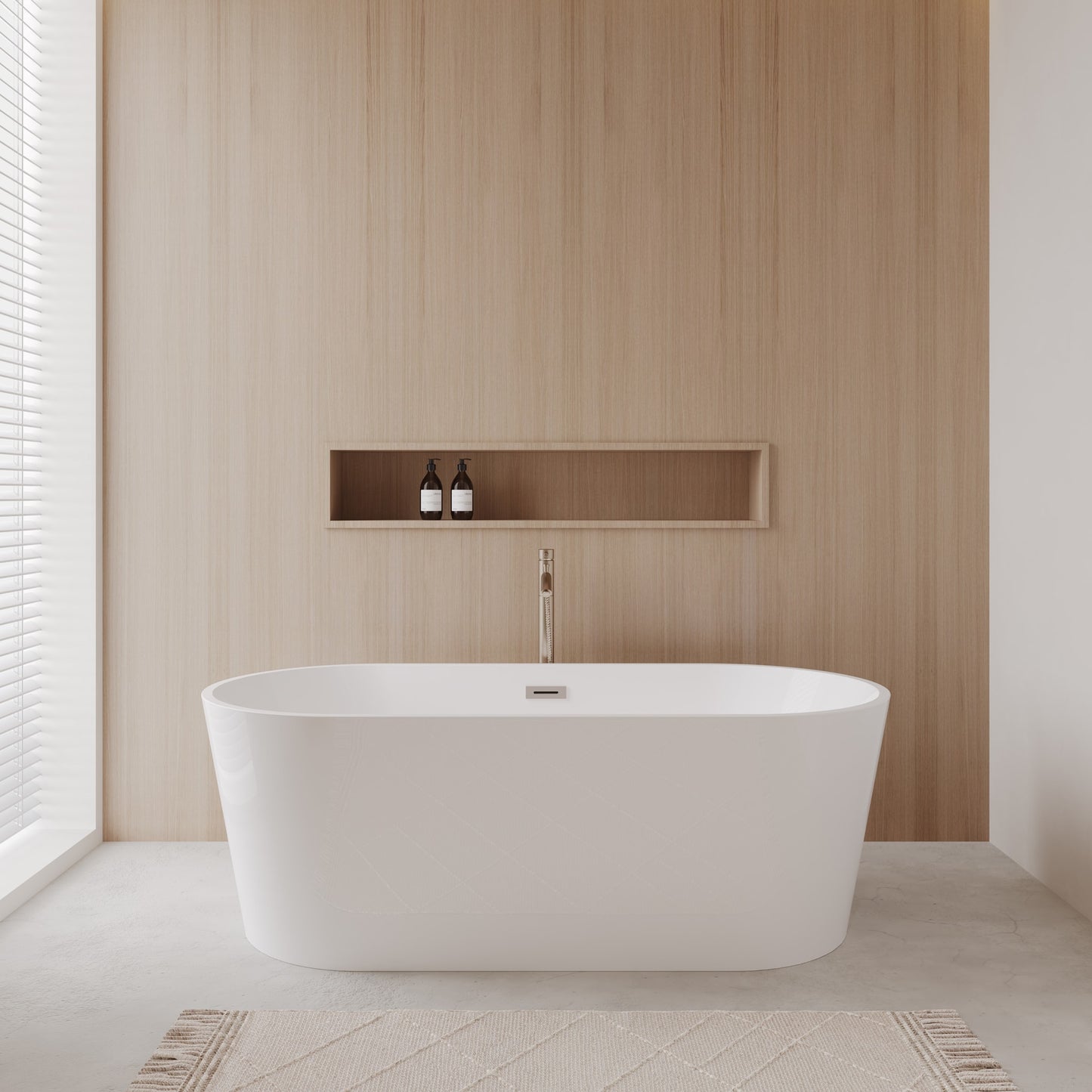 Carissa Freestanding Bathtub - 67W x 23H x 32D