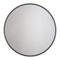 30 in. x 30 in. Modern Round Framed Adelina Black Circular Accent Mirror