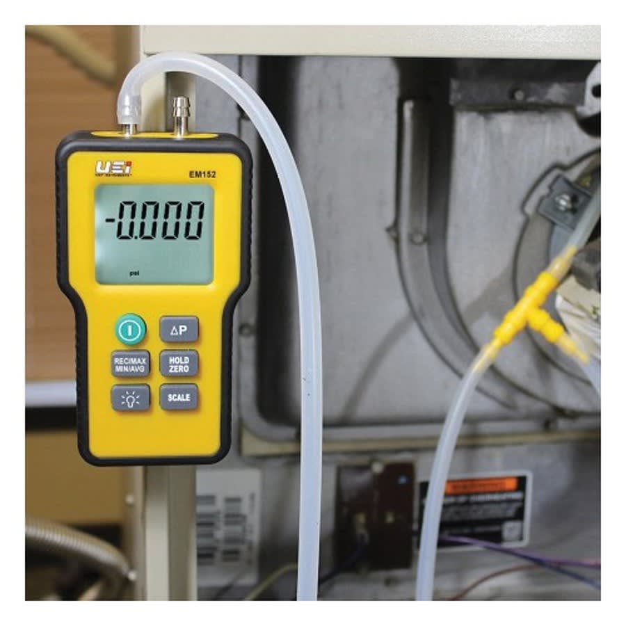 Dual Differential Digital Manometer, +/-2.9 psi, -60 to 60 in H2O, +/- 0.3% Full Scale