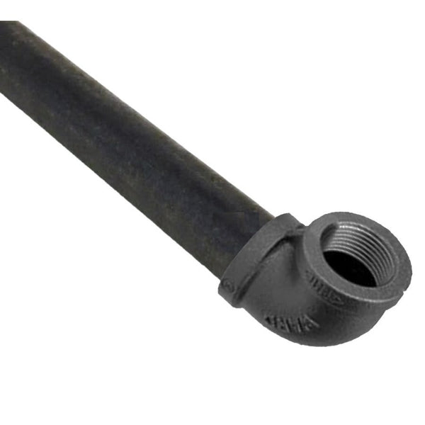 Steel Pipe, 1 in, 7 ft L, Black, MNPT, SCH 40/STD, Domestic
