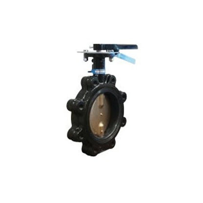 Lug Style Butterfly Valve, Lever Handle, 2 in, Flange, Ductile Iron