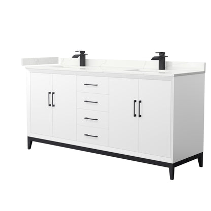 Amici Double Bathroom Vanity - 72W x 35.25H x 22D