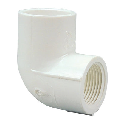 90 deg Elbow, 2 in, Socket x FNPT, SCH 40/STD, PVC