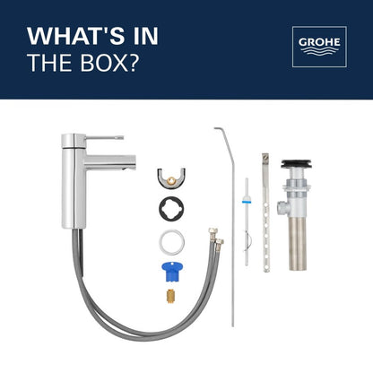 Essence New Single Hole Lavatory Faucet, ADA, 1 Handle, 1-Hole, 1.2 gpm, Chrome