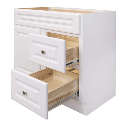 Hampton 36 in. W x 21 in. D x 33.5 in. H Bath Vanity Cabinet without Top in White