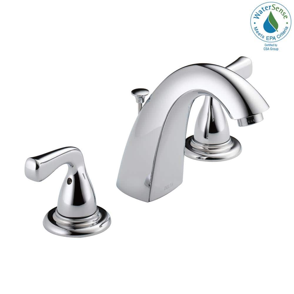 Foundations 8 in. Widespread 2-Handle Bathroom Faucet in Chrome