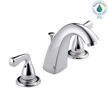 Foundations 8 in. Widespread 2-Handle Bathroom Faucet in Chrome