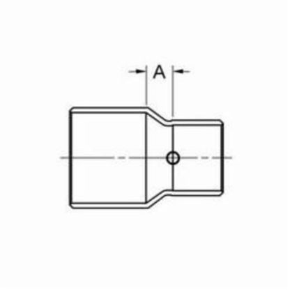 Reducer Coupling, 2 x 1/2 in, C, Copper