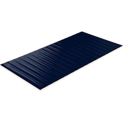 Color Wheel Linear Navy Rectangle 4X8 Glossy