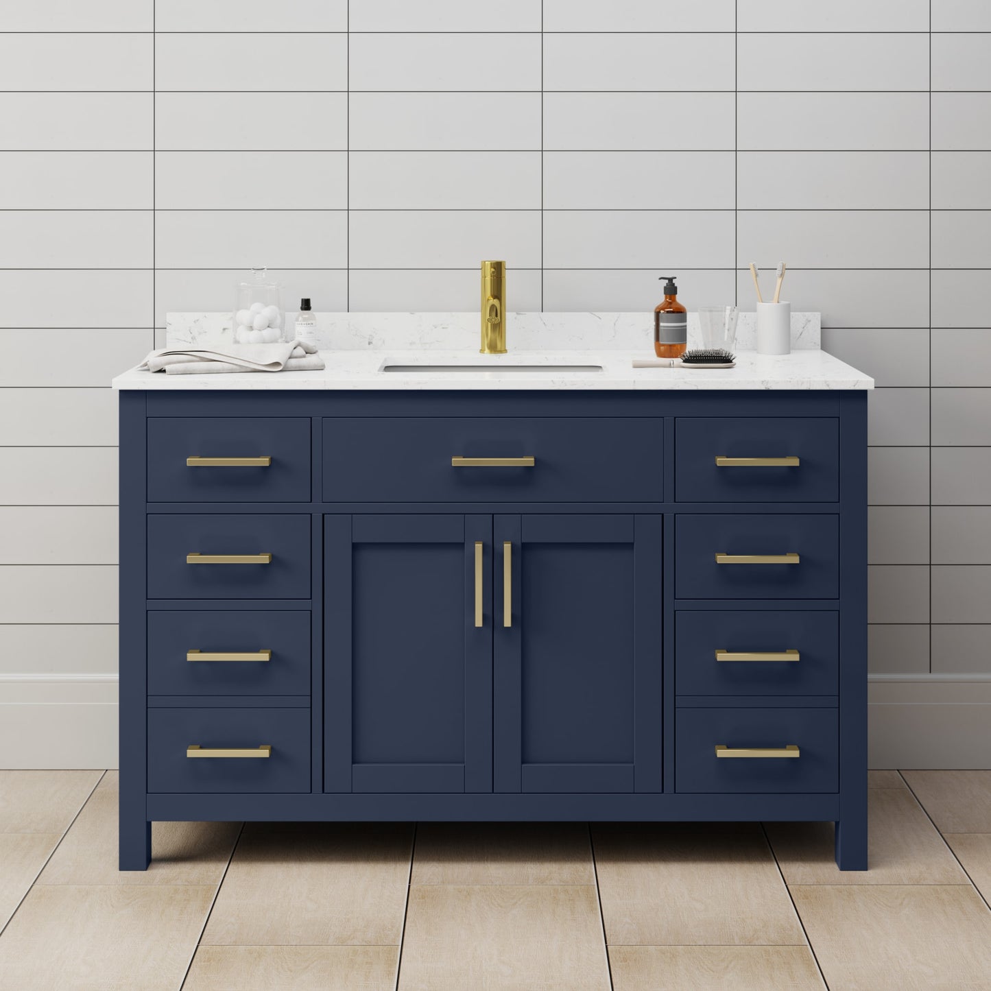 Beckett Single Bathroom Vanity - 54W x 35H x 22D
