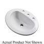 Maxwell® Top Mount Lavatory Sink, ADA, 21 x 17-7/8 x 8-1/2 in, Vitreous China, White