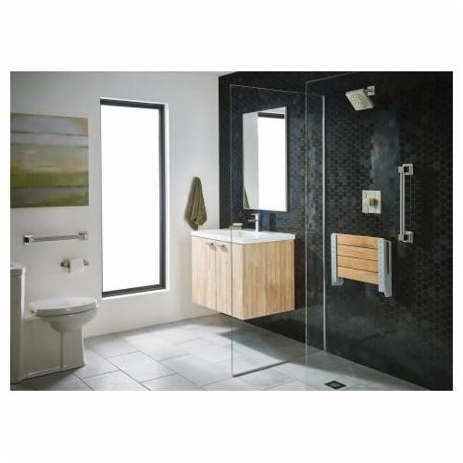 90 Degree™ Towel Bar, 24 in L, Brushed Nickel