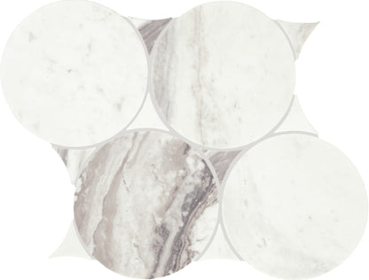 Eclessia Marble Volakas Circle 6X6 Polished