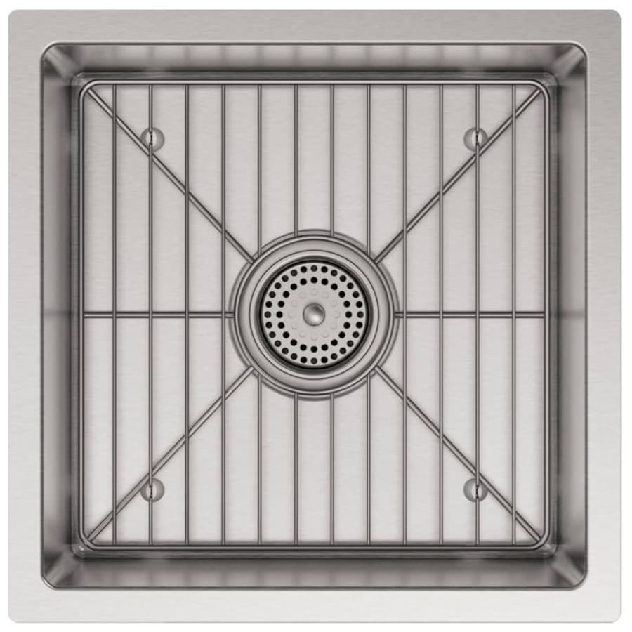 Strive 15" Single Basin Undermount 16-Gauge Stainless Steel Kitchen Sink with SilentShield with Basin Rack