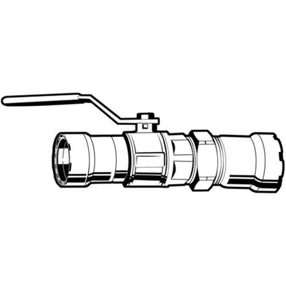 1-Piece Ball Valve, 1/2 in, Union Press, Full Port, Stainless Steel Ball, Bronze