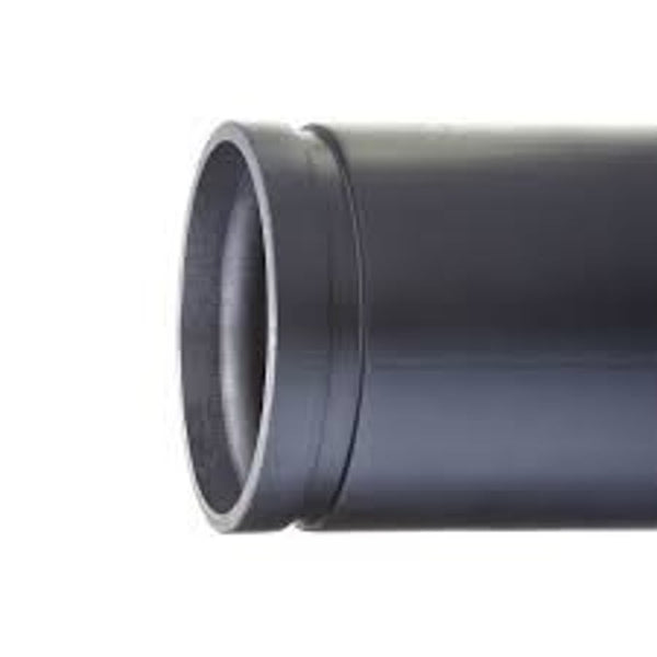Steel Pipe, 8 in, 10.5 ft L, Black, Groove, SCH 10, A135, Domestic