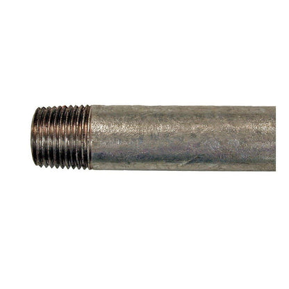 Nipple, 1-1/4 in, 42 in L, MNPT, Steel, Galvanized, SCH 40/STD