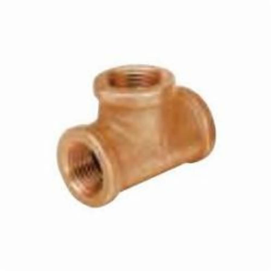 Tee, 1 in, FNPT, Lead Free Brass, Rough Brass