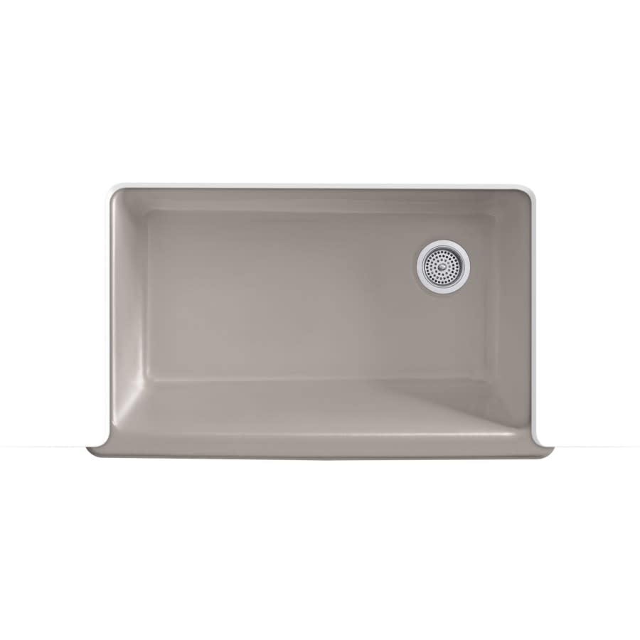 Whitehaven 35-1/2" Self-Trimming Farmhouse Single Basin Enameled Cast Iron Kitchen Sink