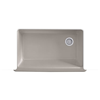 Whitehaven 35-1/2" Self-Trimming Farmhouse Single Basin Enameled Cast Iron Kitchen Sink