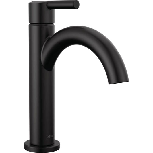 Nicoli 1.2 GPM Single Hole Bathroom Faucet with Push Pop-Up Drain Assembly