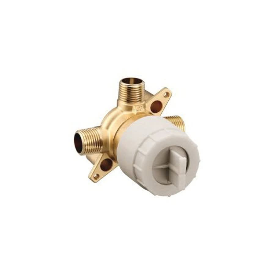 M-Pact™ M-Core™ 3-Port Rough-In Valve, 1/2 in, CC/IPS Inlet x 1/2 in, CC/IPS Outlet, 200 psi Air/300 psi Water Pressure, Brass Body