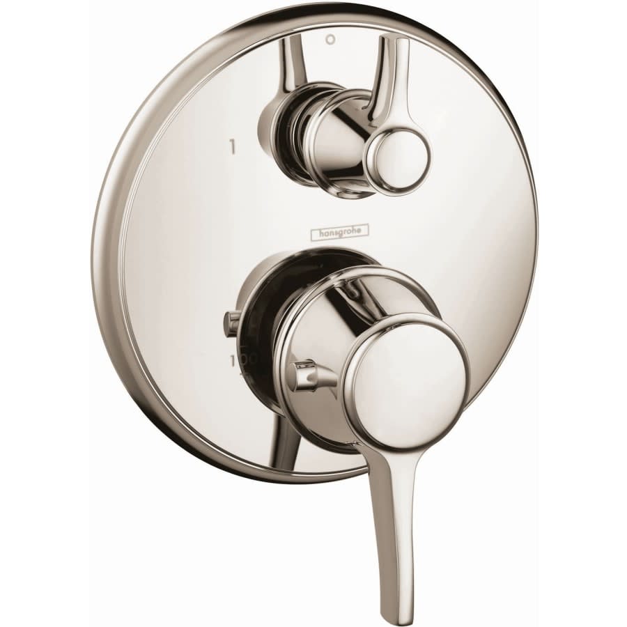 Ecostat Classic Thermostatic Valve Trim with Integrated Volume Control and Diverter for 2 Distinct Functions - Less Rough In