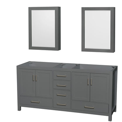 Sheffield Double Bathroom Vanity - 70.75W x 35H x 21.5D