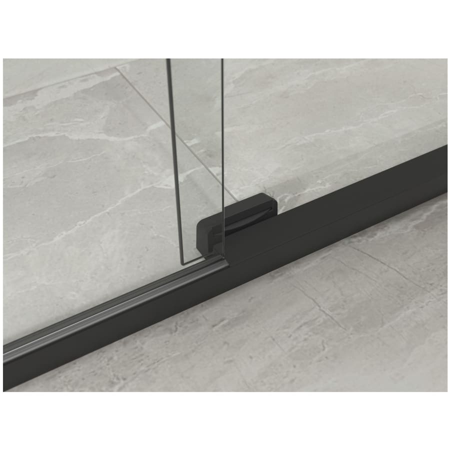 Elate 56-3/4" High x 59-5/8" Wide Sliding Semi Frameless Tub Door with Clear Glass