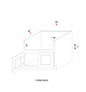 Farm Sink Base Cabinet- 30"W x 34- 1/2"H x 24"D