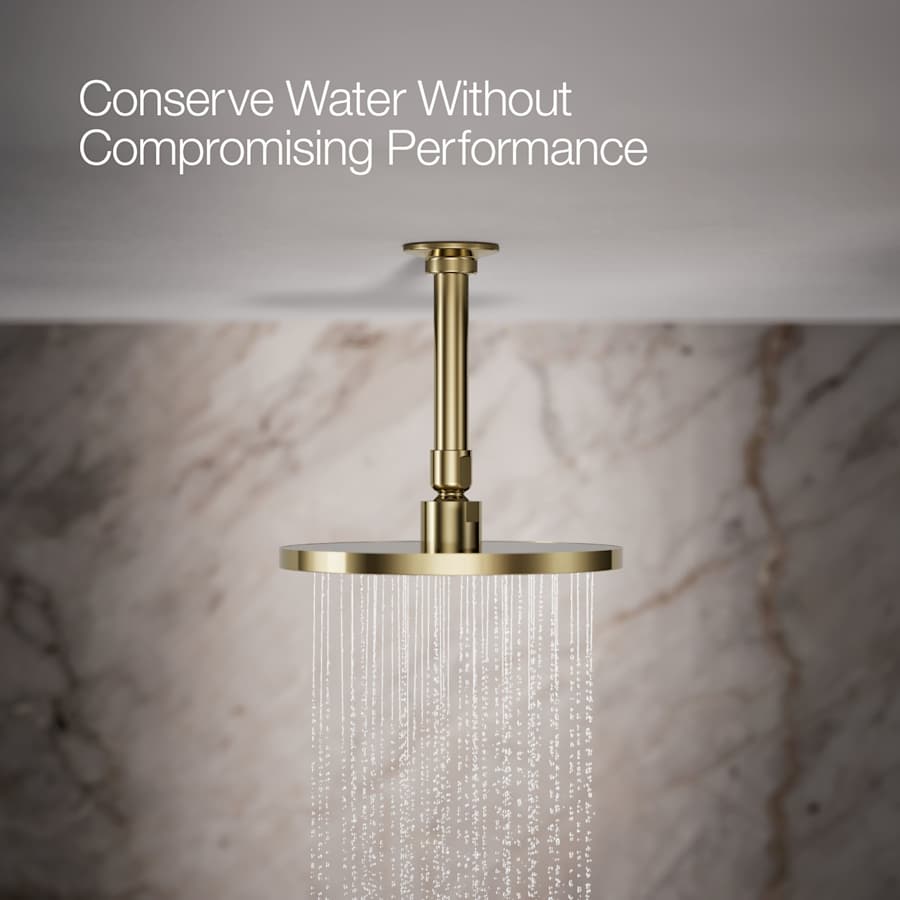 Contemporary Round 8" Single Function 2.5 GPM Rainhead with MasterClean Sprayface and Katalyst Air-Induction Technology