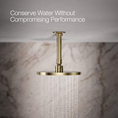 Contemporary Round 8" Single Function 2.5 GPM Rainhead with MasterClean Sprayface and Katalyst Air-Induction Technology