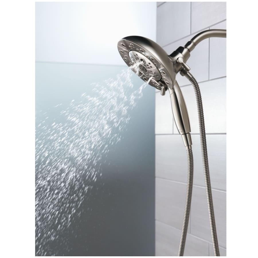 Universal Showering Round 1.75 GPM Multi Function 2-in1 In2ition Shower Head and Hand Shower with Touch Clean, H2Okinetic and MagnaTite Technology