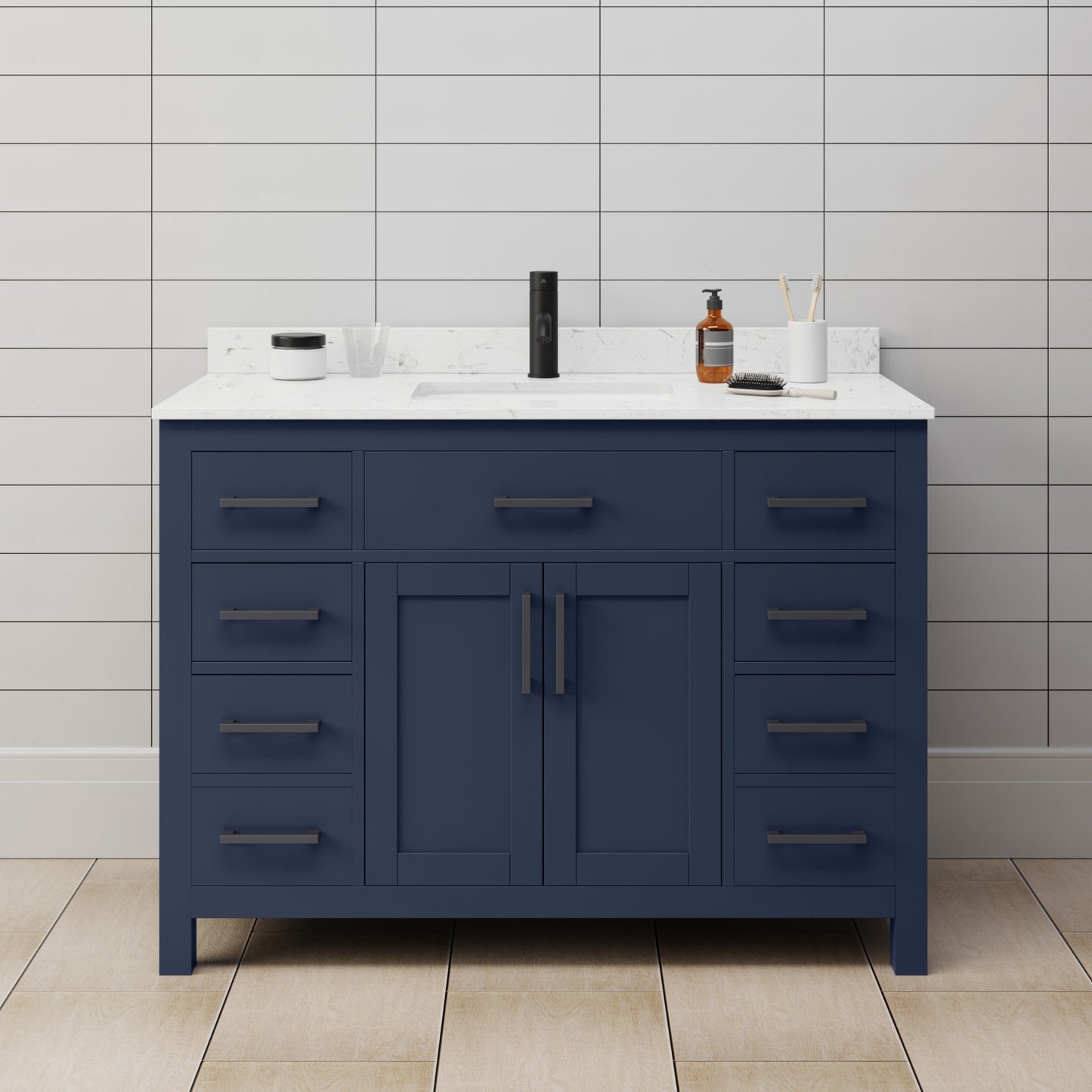 Beckett Single Bathroom Vanity - 48W x 35H x 22D
