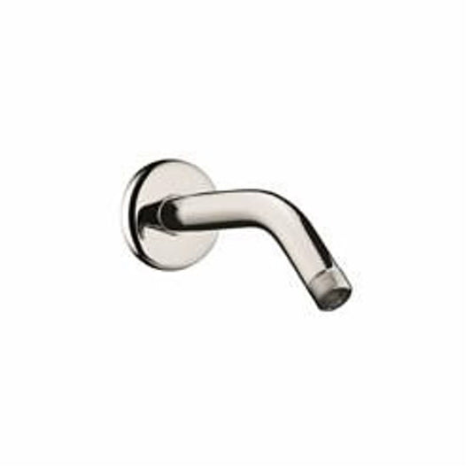 Shower Arm, Wall Mount, 6 in L, Polished Nickel