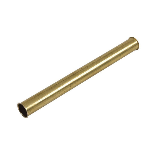Tubular Tailpiece, 1-1/2 in, Flange, 20 ga, Brass, Rough Brass